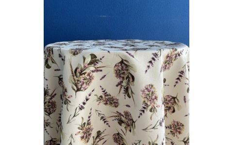Obrus vzorovaný teflonový 22/2 na béžovom podklade - Ovál 120 x 140 cm Obrus vzorovaný teflonový 22/2 na béžovom podklade - Ovál 120 x 140 cm