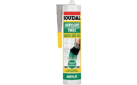 Akrylový tmel Soudal - akrylát šedý 280ml