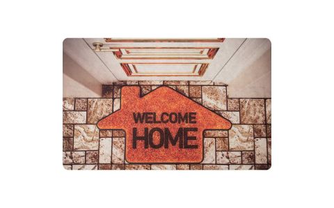 Rohož 3D Print 2780 Welcome home - 0.70 x 0.45 m