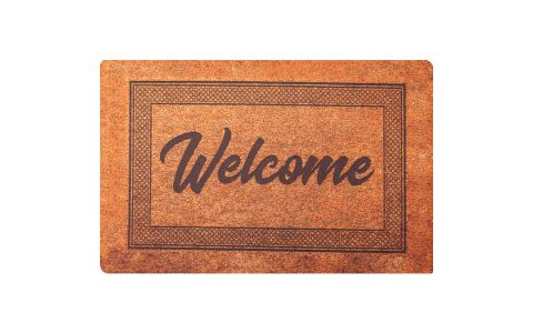 Rohož 3D Print Coco 2780 welcome hnedá - 0.70 x 0.45 m