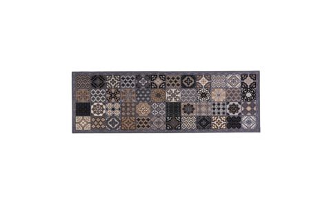 Rohož Cook&amp;Wash patchwork tiles sivá