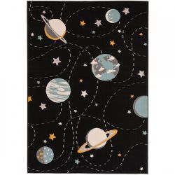 Kusový koberec Juno 5986 viacfarebný/čierny - 1.20 x 1.70 m