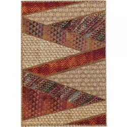 Kusový koberec Kenya 7034 béžovo-červený - 1.20 x 1.80 m