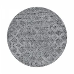 Kusový koberec Pisa kruh 4702 sivý - 0.80 x 0.80 m