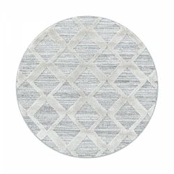 Kusový koberec Pisa kruh 4703 sivá - 0.80 x 0.80 m