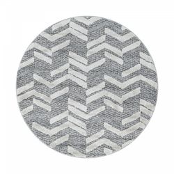Kusový koberec Pisa kruh 4705 sivá - 0.80 x 0.80 m