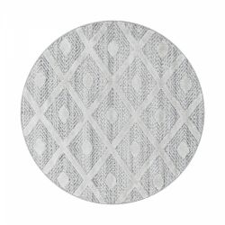 Kusový koberec Pisa kruh 4707 sivá - 0.80 x 0.80 m