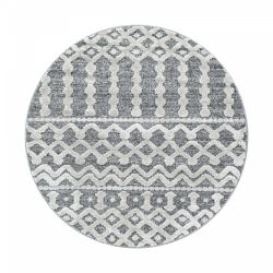 Kusový koberec Pisa kruh 4710 sivá - 0.80 x 0.80 m