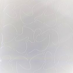 Obrus damaškový teflonový Ž-13 biely - 100 x 100 cm