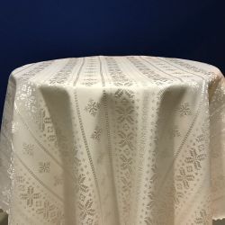 Obrus exclusiv teflonový 18/25 béžový - Kruh 160 cm